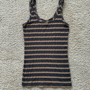 Hard Tail Forever Striped Tank Top size S